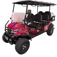 Гольфкар GreenCamel Сонора A42L (4+2, 4kW AC, R14 литые) LUX lifted красный